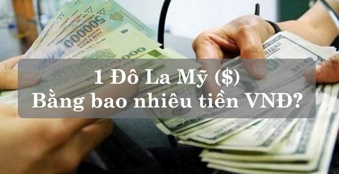 Quy đổi 1 đô bằng bao nhiêu tiền Việt?