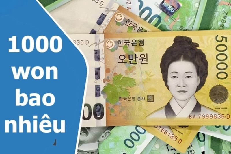 Bảng quy đổi Won sang VND giúp người đọc ước lượng nhanh các mệnh giá từ 1 Won đến 1.000.000 Won. 